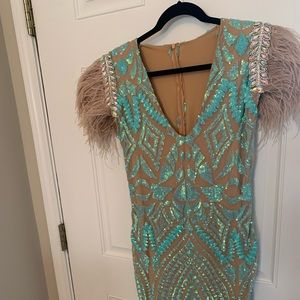 Custom made dress by designer Haus Of Shea